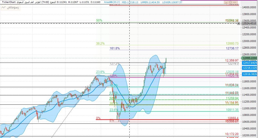 السوق السعودي على اطار زمني اليومي 
