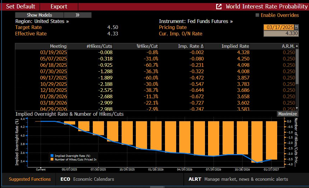 Interest rate probability