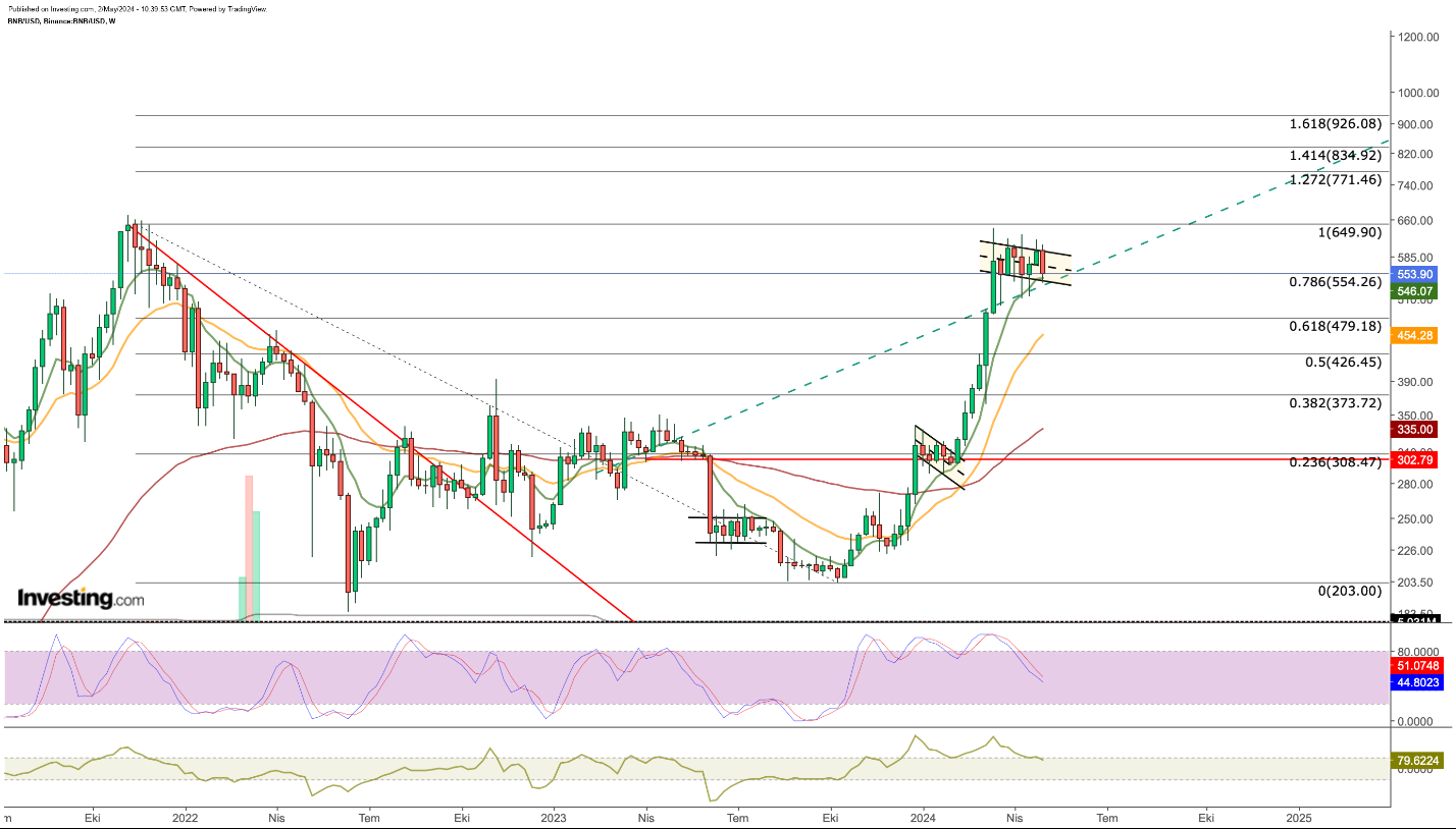 BNB الرسم البياني لسع