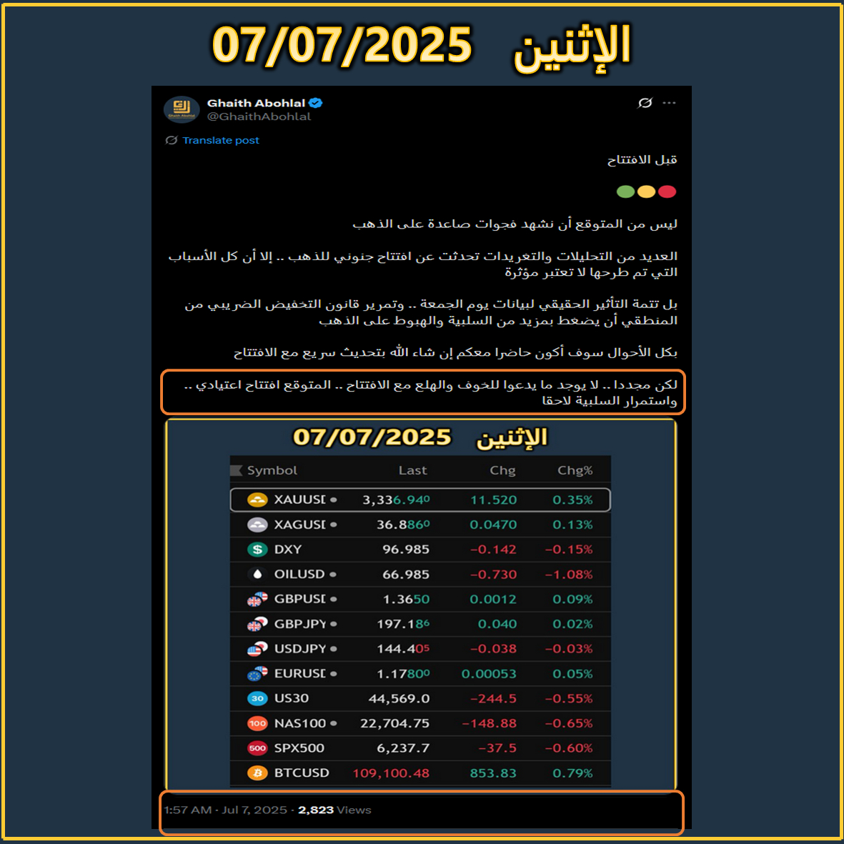 قراءة واضحة قبل الافتتاح
