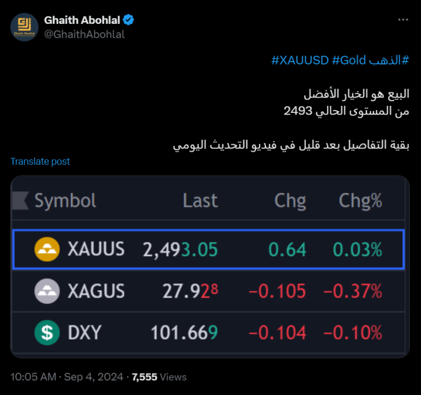 صفقة بيع الذهب بالأمس