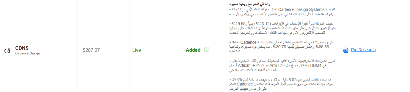 سهم كادينس