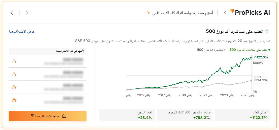 استراتيجيات ProPicks