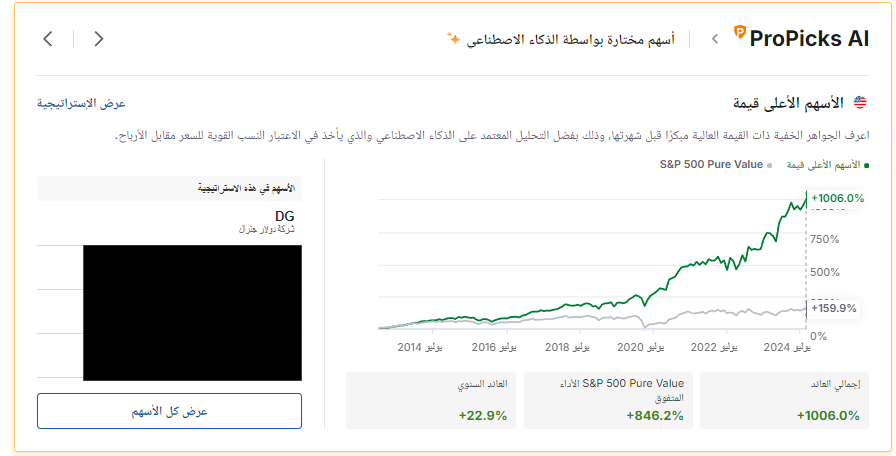 استراتيجيات ProPicks - InvestingPro