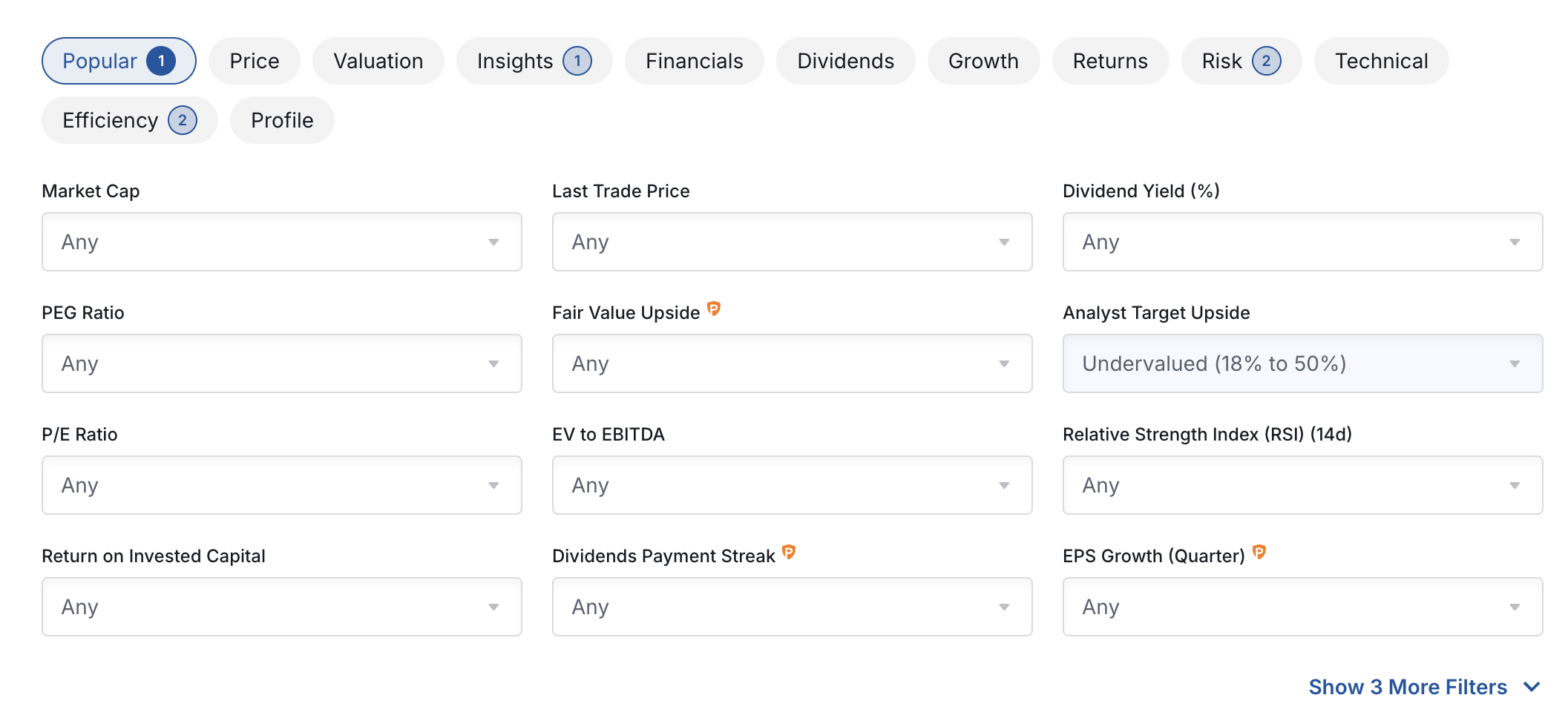 Screener View